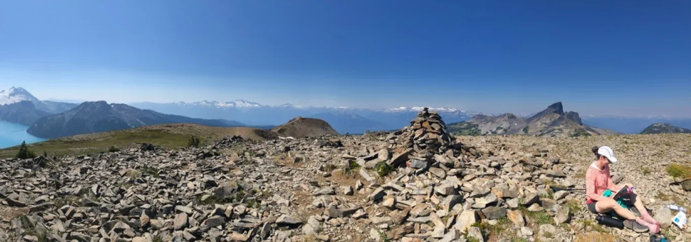 alumna Amy Angert doing field work in Garibaldi Provincial Park, BC