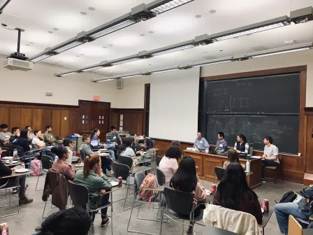 Panelists answer questions from the audience